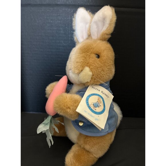 Eden Peter Rabbit Plush Stuffed Animal Beatrice Potter Unused With Tags 13” - Picture 3 of 11
